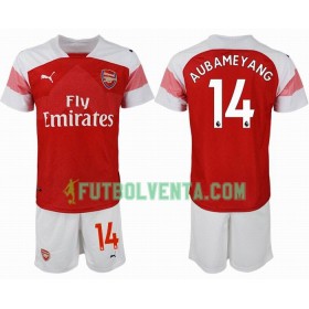 Camiseta de fútbol Arsenal AUBAMEYANG 14 Niño 1ª equipación 2018/2019